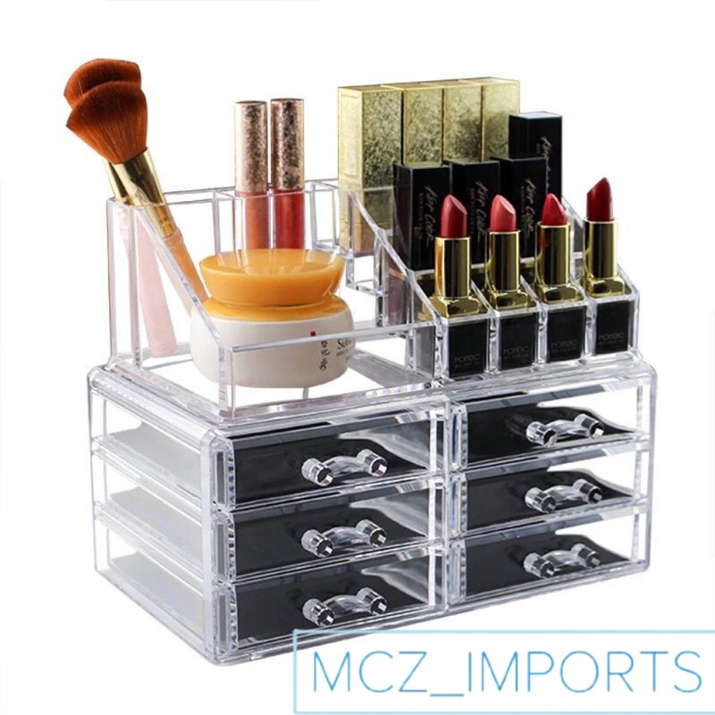 Organizador de Maquiagens com gavetas em acrilico
