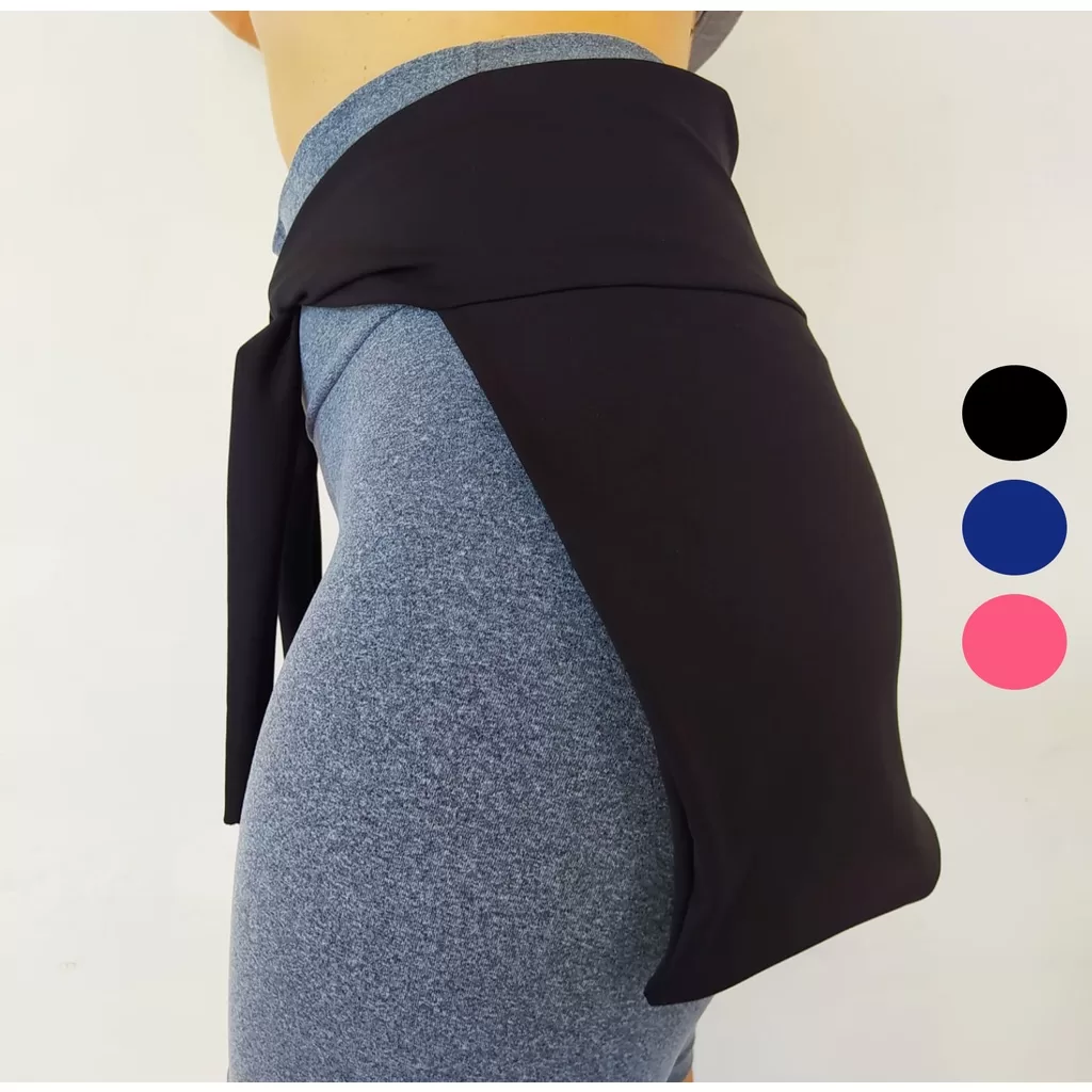 Tapa Bumbum do P ao Plus Size Com Faixa Para Amarrar em Suplex Duplo Com Cós Roupa de Academia Fitne