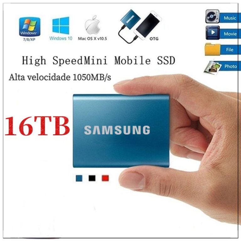 Disco rígido externo Samsung HD 16TB Disco rígid