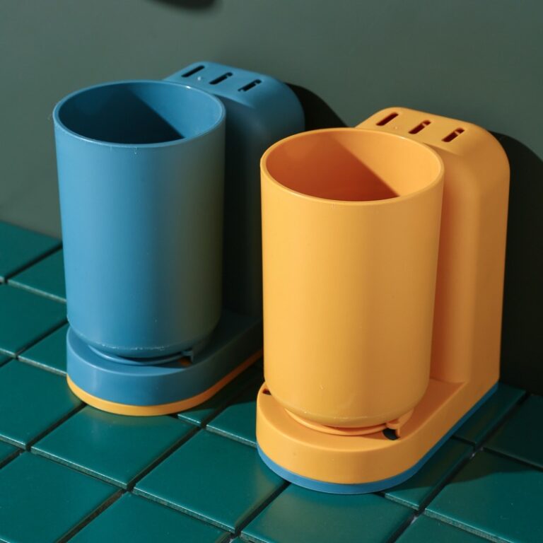 Escova Sanitária De Silicone Com Base Para Banhei