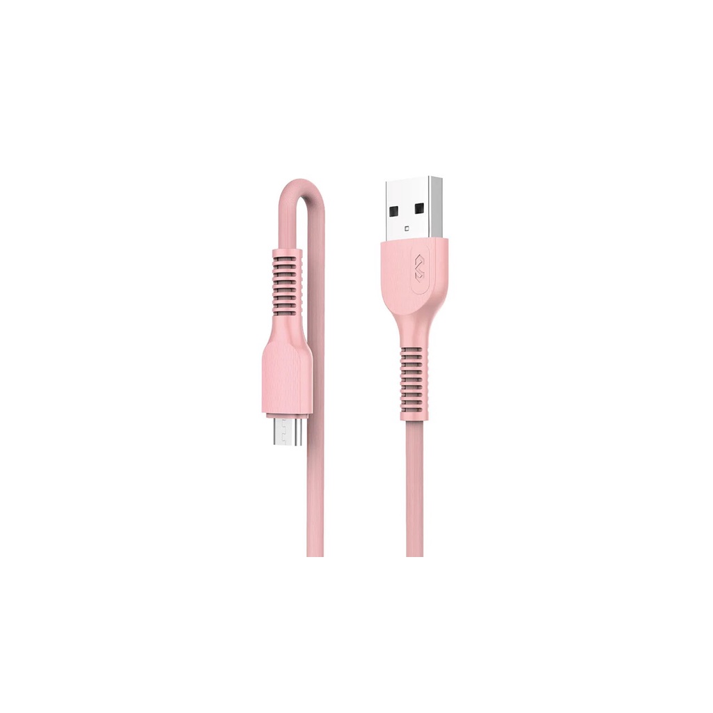 Cabo  Micro Usb Miccell Pvc 1M  Rosa – VQ-D88