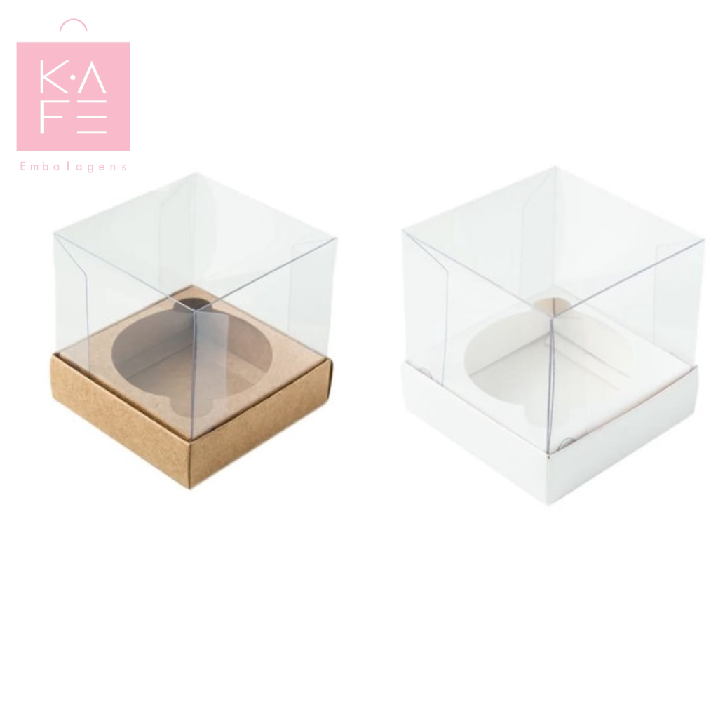 Caixa para Mini Cupcake P 6x6x6cm Kafe Embalagens