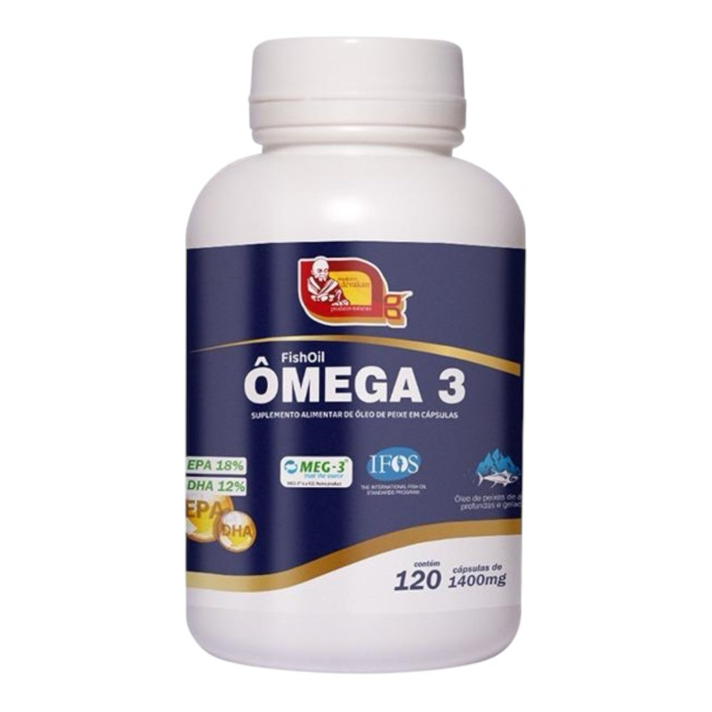 Ômega 3 1000mg materia prima importada com certificado IFOS águas profundas e geladas