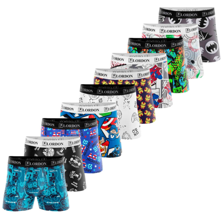 Kit 10 Cuecas Boxer Box Infantil Juvenil Menino Es