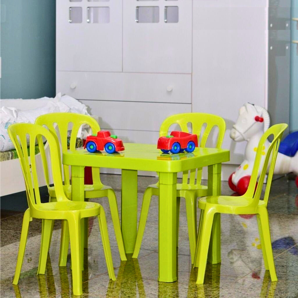 Mesa Mesinha Infantil Desmontável Crianças Mesa Multiuso Super Prática Praia Camping Piscina 47x47cm