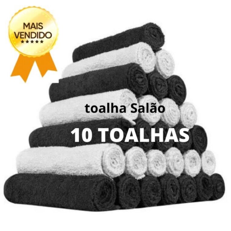 Kit 10 Toalhas de rosto Grande  Felpudas para sal�
