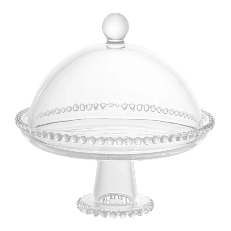 Boleira Transparente De Cristal De Chumbo Com Tamp