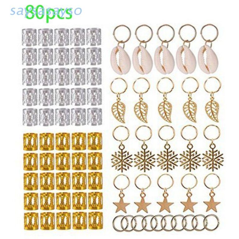 80 Pcs Meninas Contas Dreadlocks Trança Do Cabelo