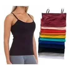 Regata Feminina básica blusinha com alça P M G G