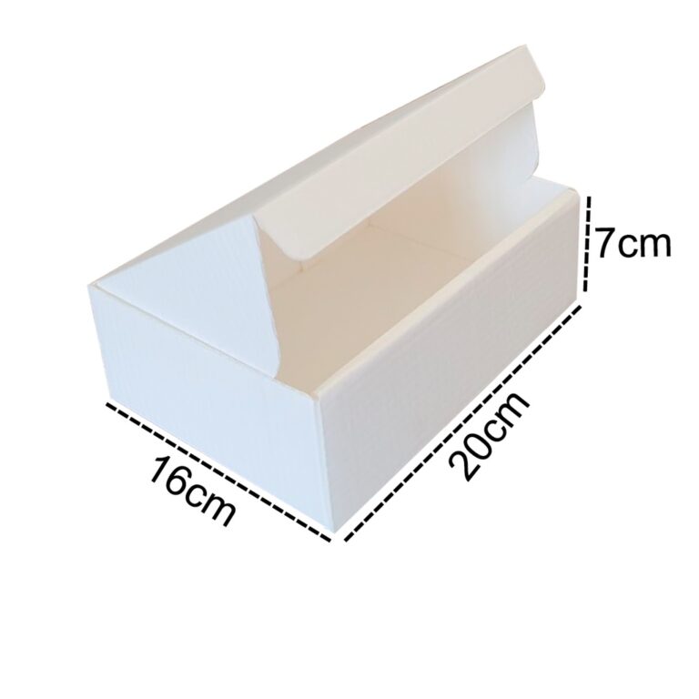 10 Caixas De Papelão 20x16x7 Montável Cor Branco