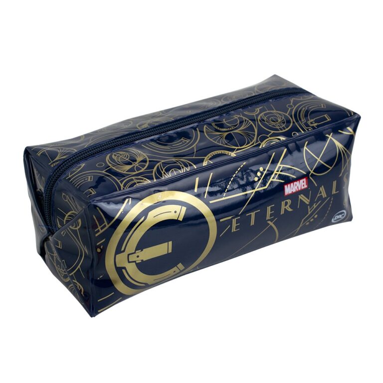 Estojo Escolar Eternals Grande em PVC Cristal R