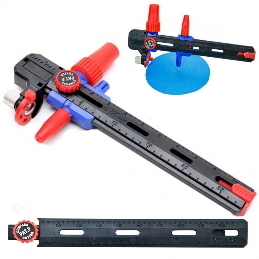 Compasso Cortador Circular Scrapbook Artesanto 150mm Lm-0121