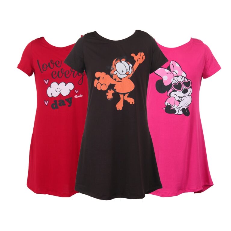 Kit 3 Camisolas Femininas Longa Com Silk Pode Usar