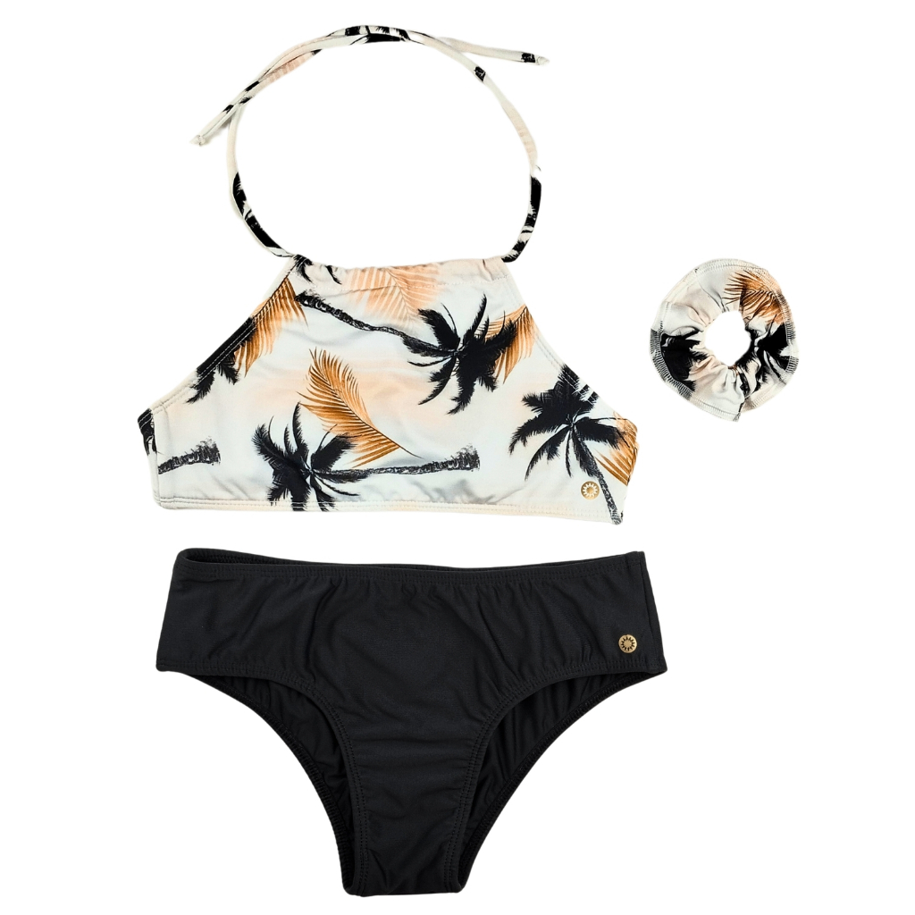 Biquini Infantil Juvenil Com Proteção Uv Grappin Praia Piscina + Lacinho Grappin