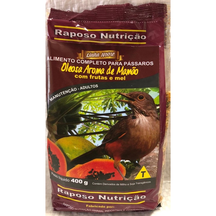1 Pacote de Mistura para Sabiá e Pássaro Preto O