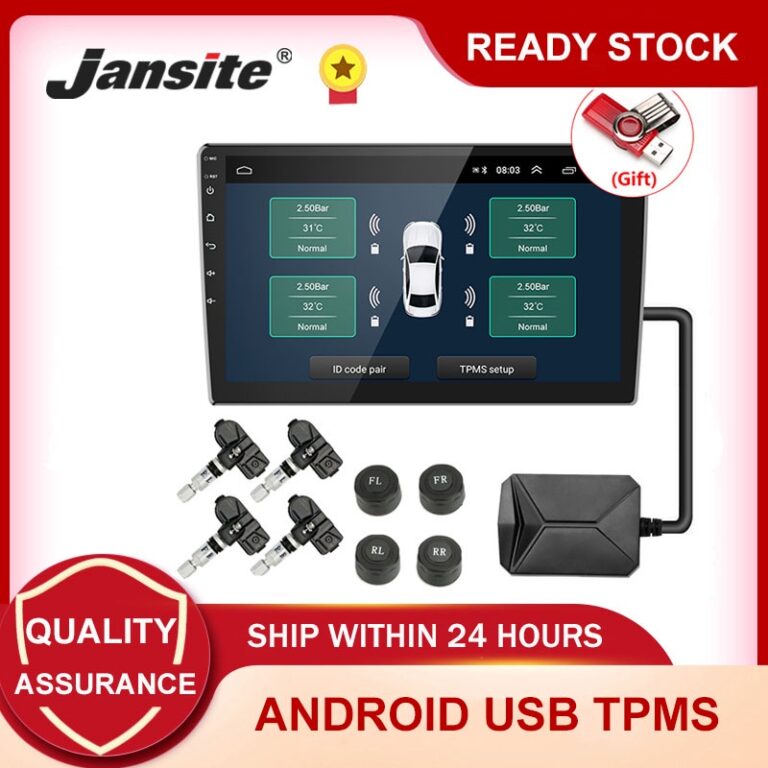 Jansite TPMS Car USB Android TPMS Tyre Pressure Mo