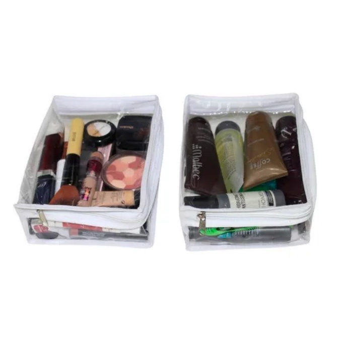 6 Porta Tudo Organizador Multiuso Maquiagem Cosmet