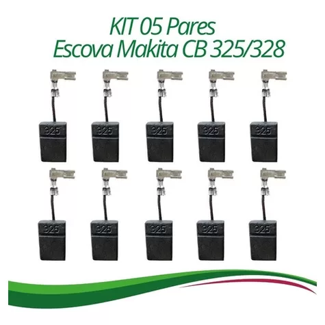 Escovas De Carvão P/ Esmerilhadeira Makita Hr2470