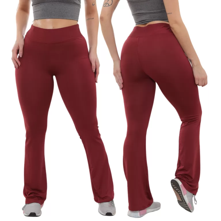 Calça Feminina Bailarina Flare Cintura Alta Suple