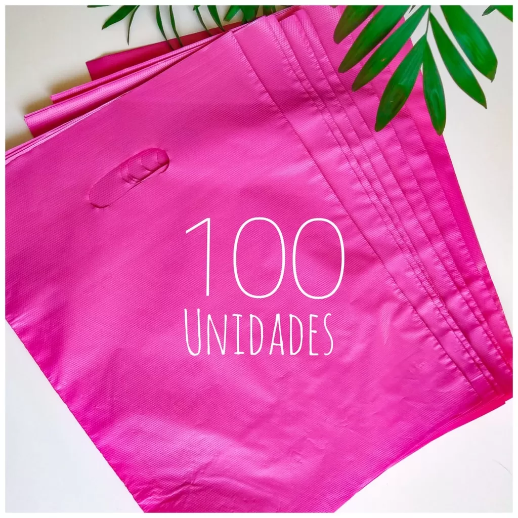 100 Sacolas Plástica Premium Boca de Palhaço 20×30