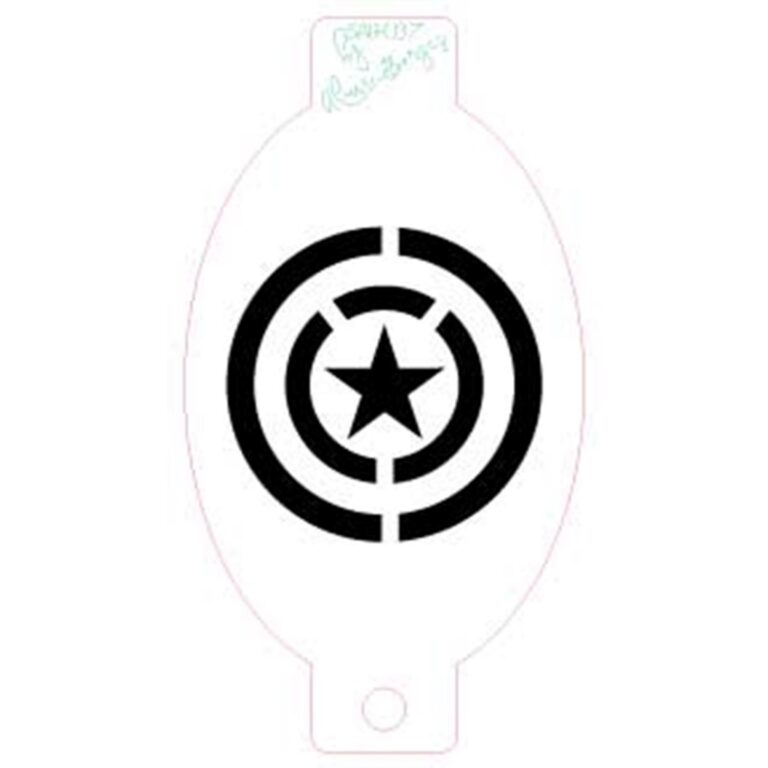 Stencil Capitão Escudo América