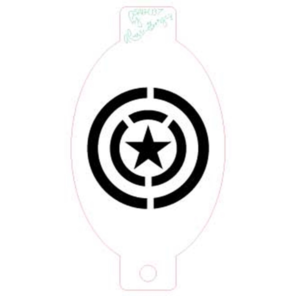 Stencil Capitão Escudo América