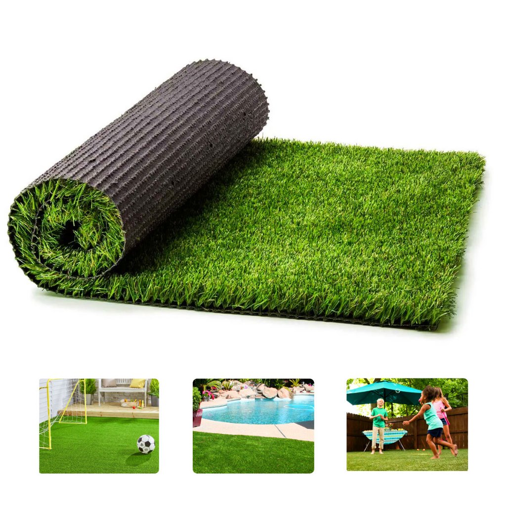Grama Sintética Euro Garden 22mm – 2×0,50m – Bicolor Identica a Natural Jardinagem Area de Lazer