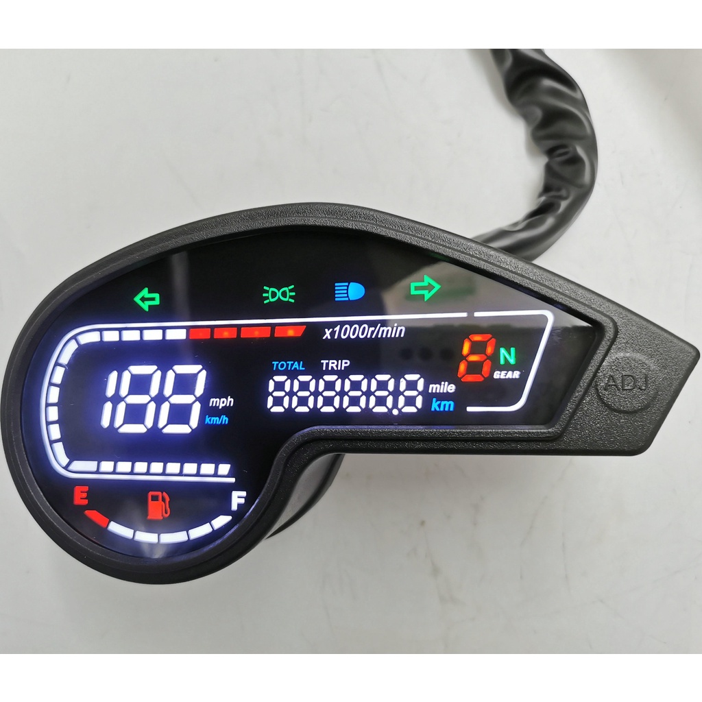 NXR150 bros 2003-2014 xtz125 Medidor Digital LCD Odômetro Velocímetro Tacômetro