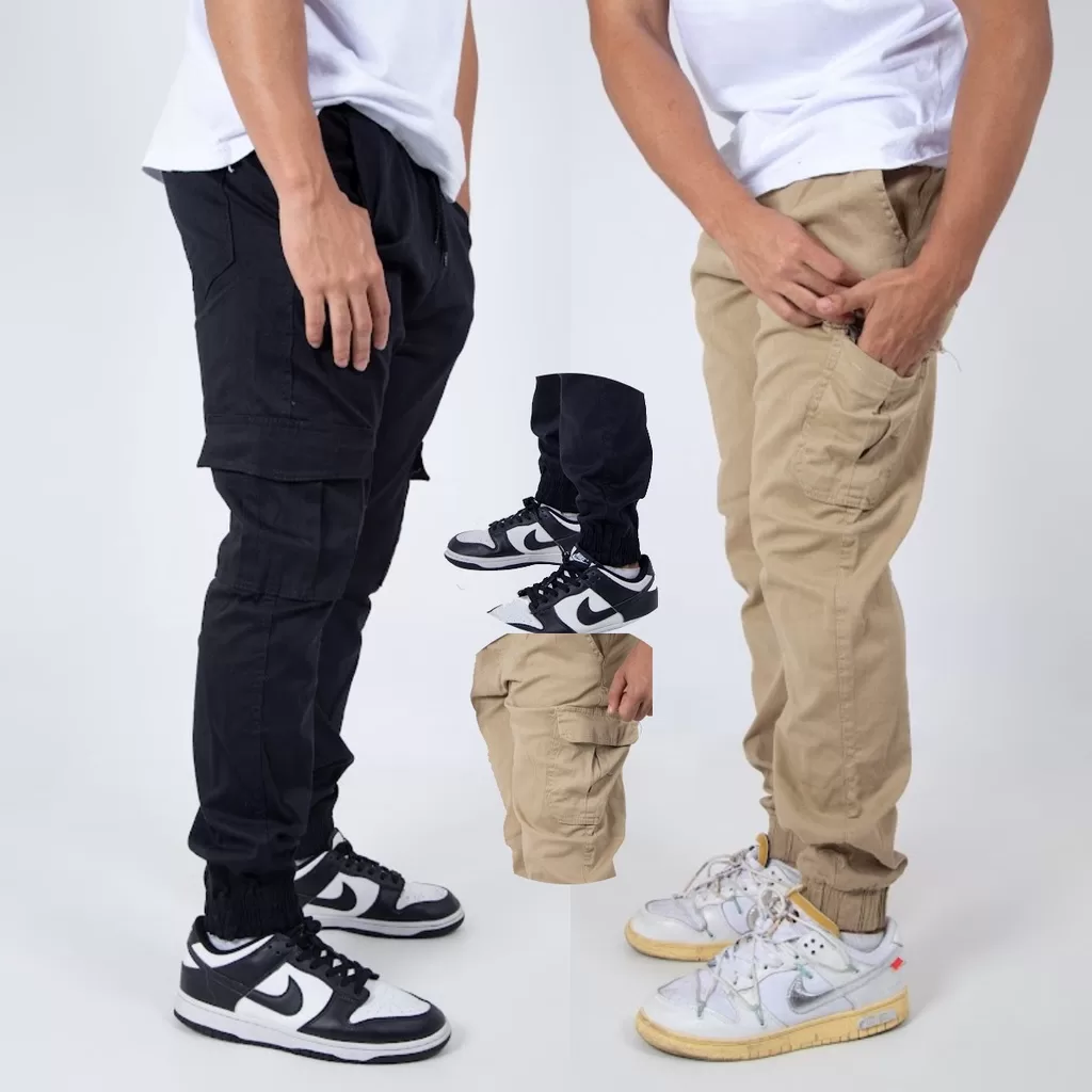 Calça Cargo Bolso Jogger Unissex Qualidade Sarja – Promoção