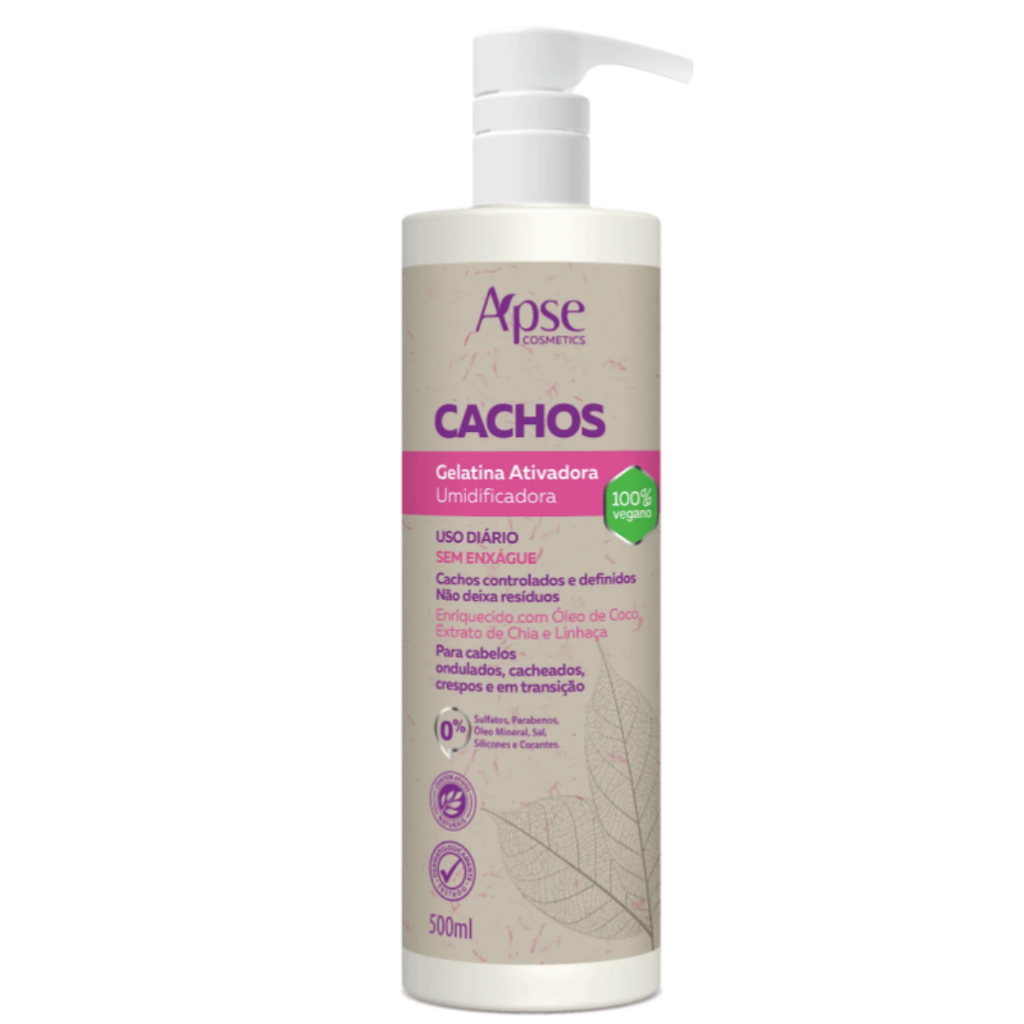 Gelatina Ativadora E Umidificadora De Cachos 500ml – Apse