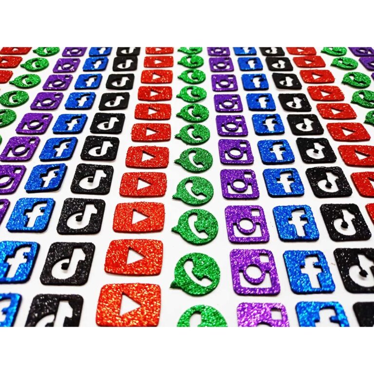 200 Adesivos Pet Piercings Eva Midia social Pet Sh