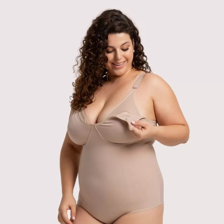 Body Modelador de Amamentação Pós-Parto Plus Si