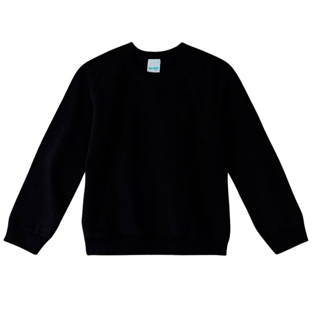 Blusão Infantil Menino Flanela Básico Malwee Quentinho Peluciado Uniforme Escola