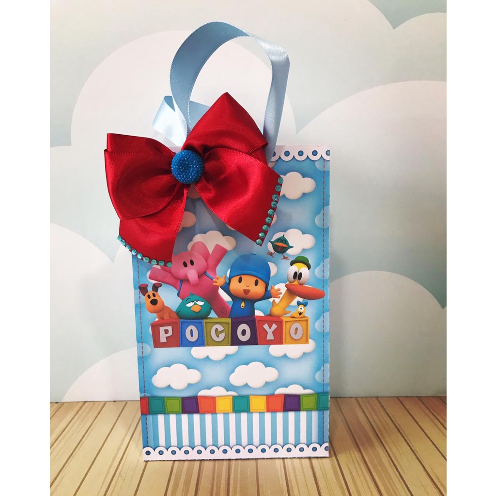 sacolinha para festa infantil pocoyo