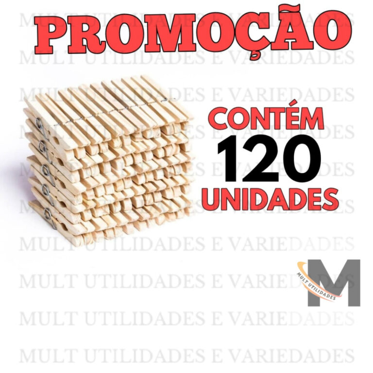120 Prendedor Pregador de roupas de madeira pregad