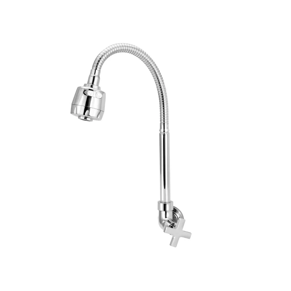 Torneira Flexível Parede Cozinha Gourmet Luxo Chuveirinho