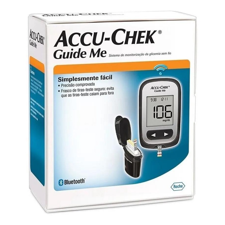 Aparelho De Glicemia Diabetes Glicose Accu-chek + 10 Tiras Gratis