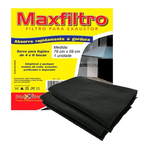 kit com 2 ou 4 ou 6 Filtro para exaustor coifa fog