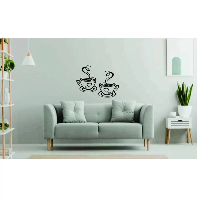 Quadros vazados tema Xicaras de café em MDF decor