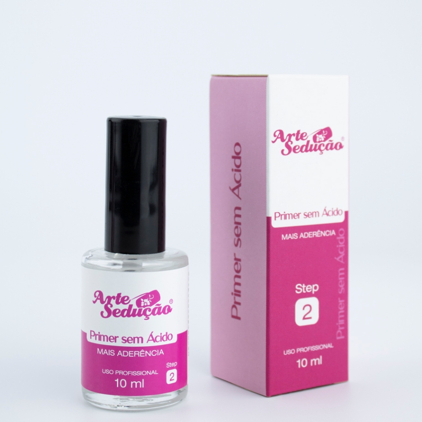 Primer sem Ácido Mais Aderência Unhas de Gel 10ml, Arte Sedução