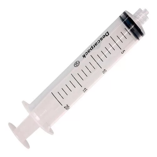 Seringa Descartável Luer Lock 20 ml Descarpack 50