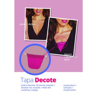 Kit 3 Tapa Decote Para Blusas Em Renda E Romantic 
