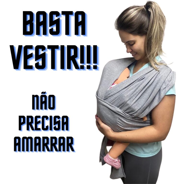 Sling De Bebe Carregador Canguru De Vestir Cores P