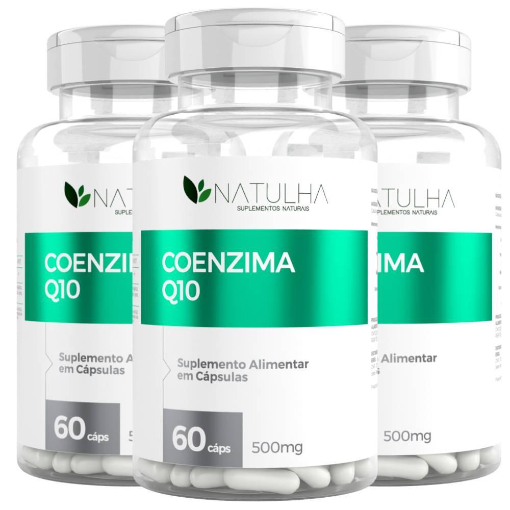 KIT 3X Coenzima Q10 (Ubiquinona) 60 Cápsulas – Natulha