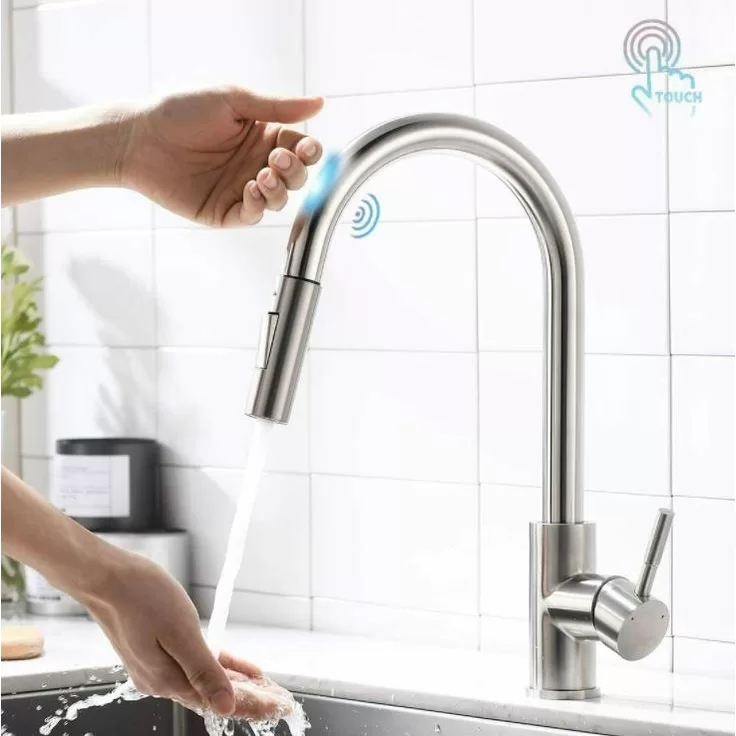 Torneira De Cozinha Gourmet Misturador Sensor Toqu