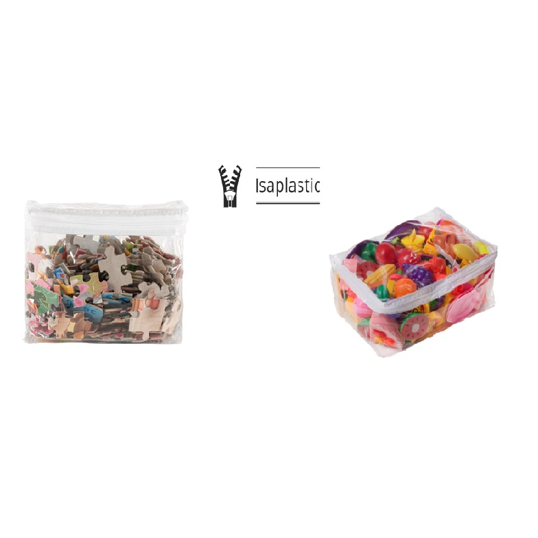 Saquinho Organizador Brinquedos E Quebra Cabeça Com Zíper P e M