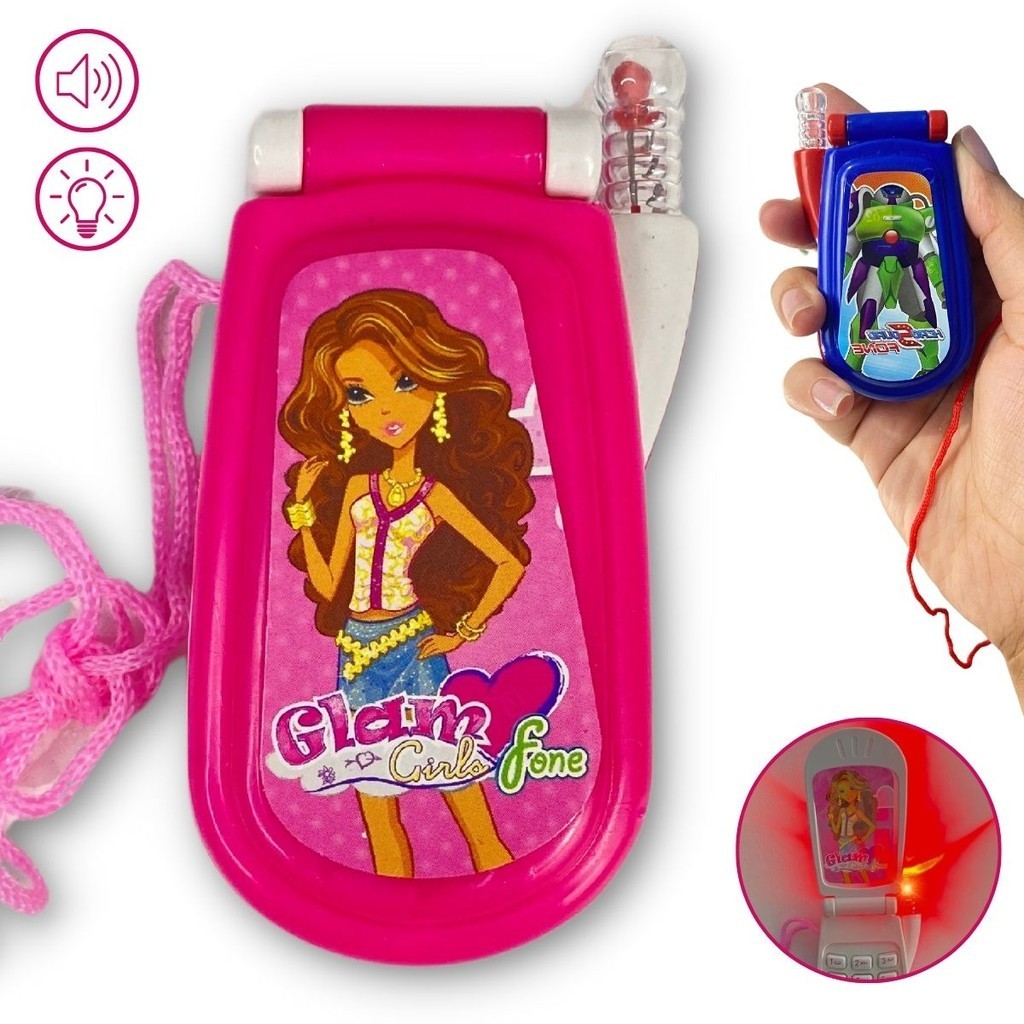 Celular De Brinquedo Musical C/ Luz Botões Telefone