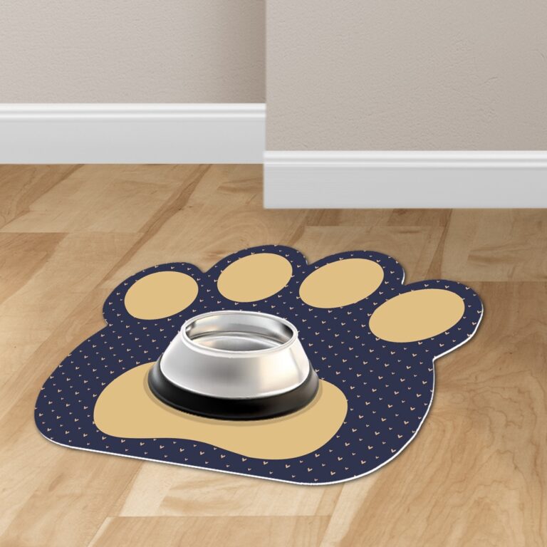 Tapete Pet Patinha Comedouro para Cachorro e Gato 