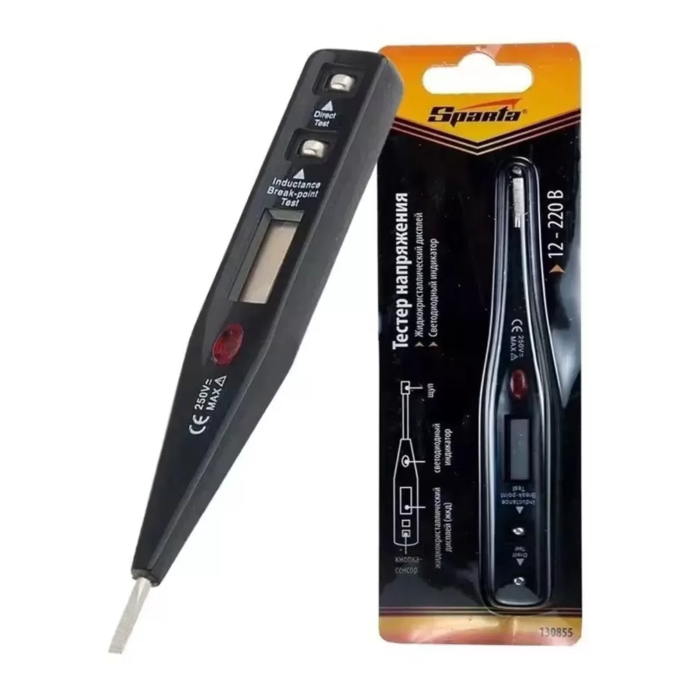 Caneta Chave Teste De Voltagem Digital 12v A 220v AC/DC Corrente Elétrica Bivolt Construção