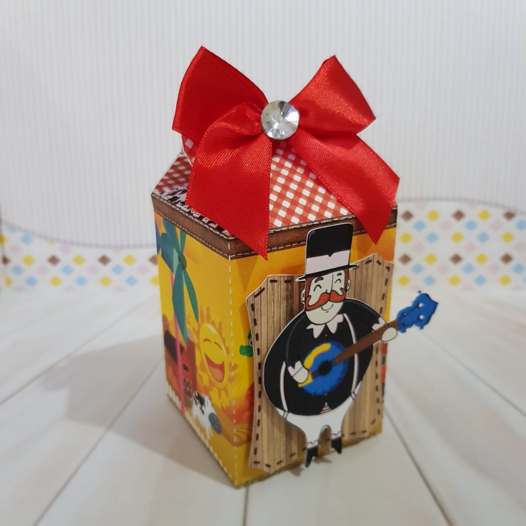 Caixinha para festa tema fazendinha bita